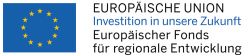 Logo Europäischer Fonds für regionale Entwicklung